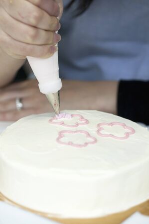 Production landscape of cakeの写真素材