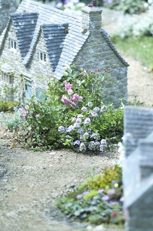 Miniature brick house