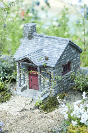 Miniature brick houseの写真素材