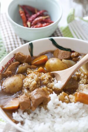 Curry riceの写真素材