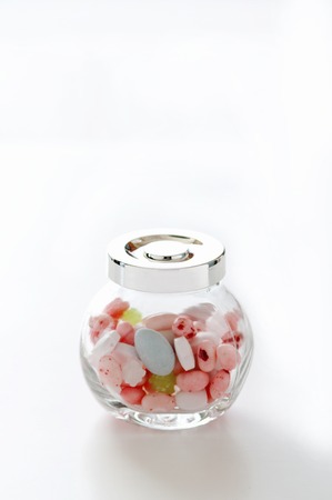 Candy entered the bottleの写真素材