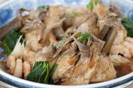 The Kabuto boiled sea breamの写真素材