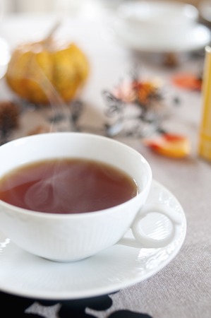 Halloween table decorationの写真素材