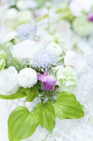 Roses and spray Mumm bouquetの写真素材