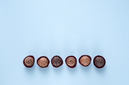 Chocolate trufflesの写真素材