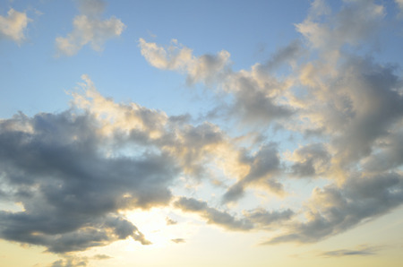 Empty sunset between straight