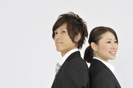 Young businessmen and OLの写真素材