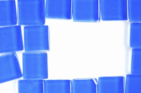 Small blue tileの写真素材