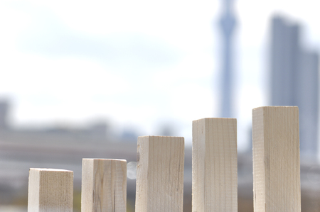 Bar chart with the building blocks
