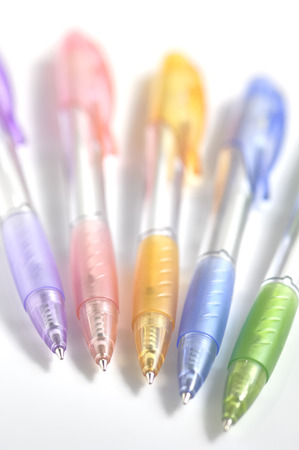 Colorful writing utensilsの写真素材