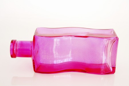 Pink wave glass bottlesの写真素材