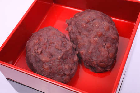 Bean cake that went into your nest of boxesの写真素材