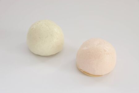 Red and white buns