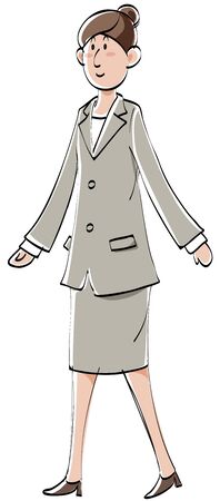 Business Woman Walkingの写真素材