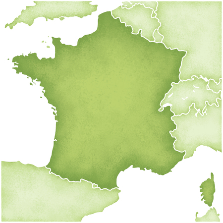 France Mapの写真素材