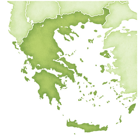 Map of Greeceの写真素材