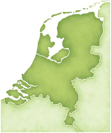Netherlands Mapの写真素材