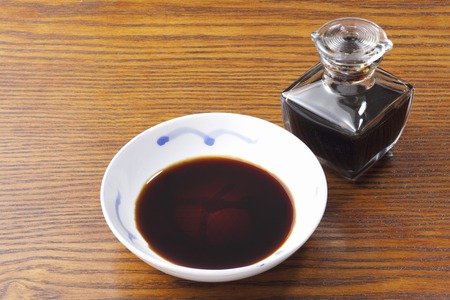 Soy sauce and soy sauce feedの写真素材