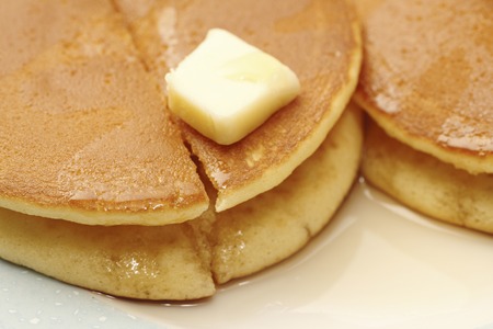 Up of hot cakeの写真素材