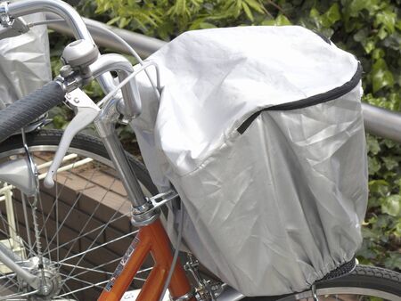 Snatching prevention cover of bicycleの写真素材