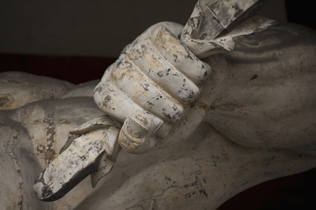 Mount Kinpu temple Deva King Agata statueの写真素材