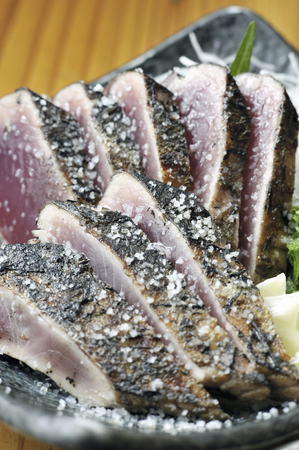 Bonito of salt bashingの写真素材
