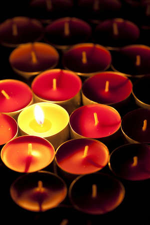 Multiple candlesの写真素材