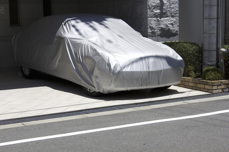 Passenger car of the private house of the garageの写真素材