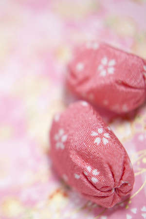 Beanbags and Japanese paperの写真素材