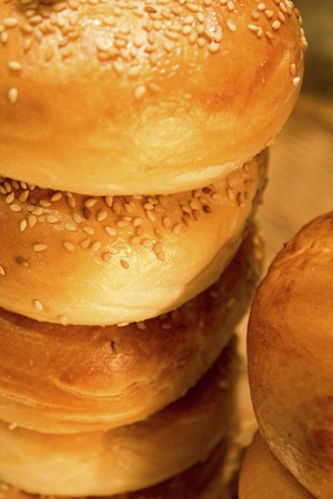 Freshly baked breadの写真素材