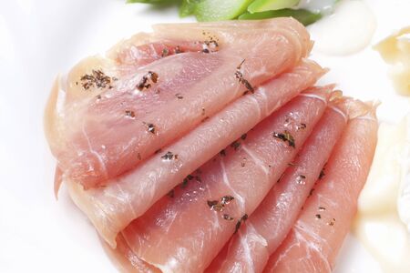 Raw hamの写真素材