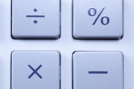 Up the calculator keyboardの写真素材