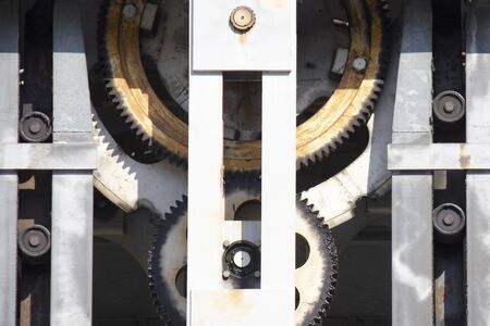 Large gear of the multi-storey car parkの写真素材