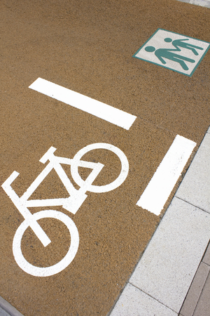 Bicycle pedestrian road