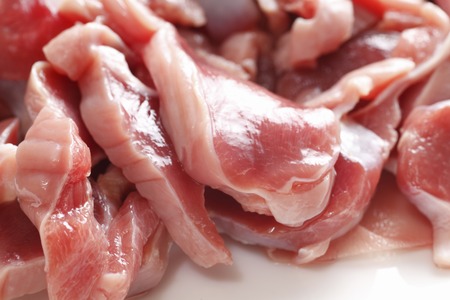 Sand shear of chickenの写真素材