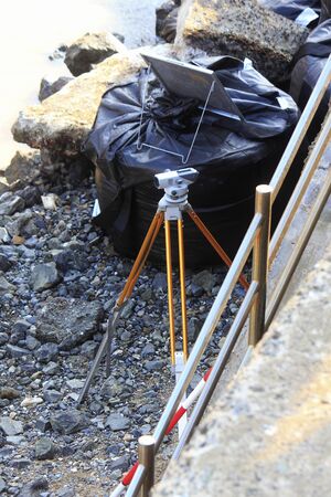 Surveying of coastal construction
