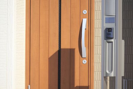 Entrance door of new homesの写真素材