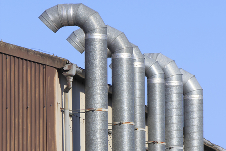 Ventilation ducts of the plantの写真素材