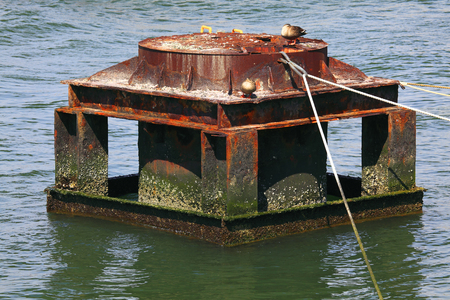 Steel Rusted for ships anchoringの写真素材