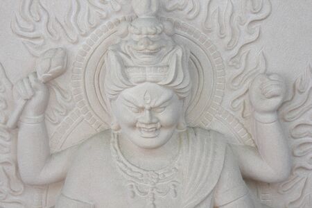 Senkoji of rgarja stone statueの写真素材