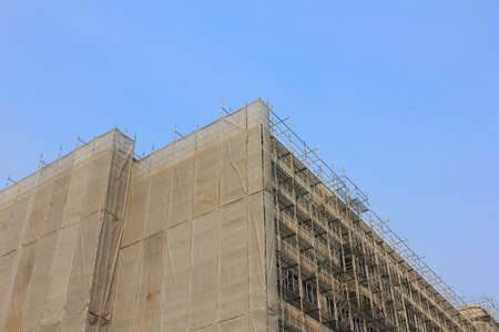 Curing NET at a building construction site