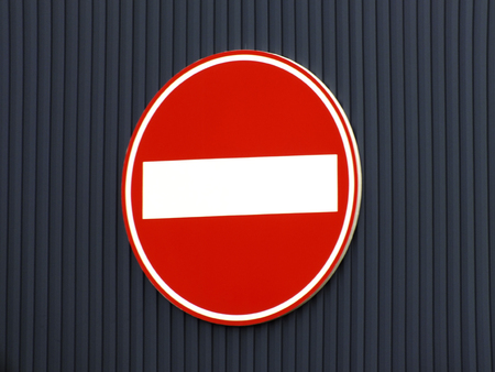Traffic signs of entry ban