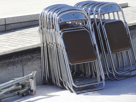 Events of folding chairの写真素材