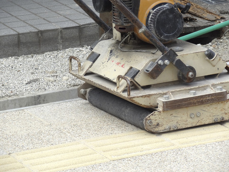 Earthmoving machinery of road construction
