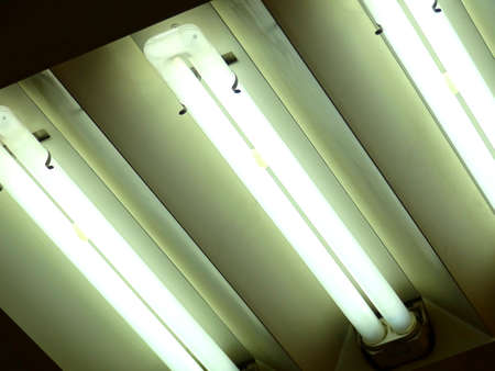 Energy-saving fluorescent lampsの写真素材