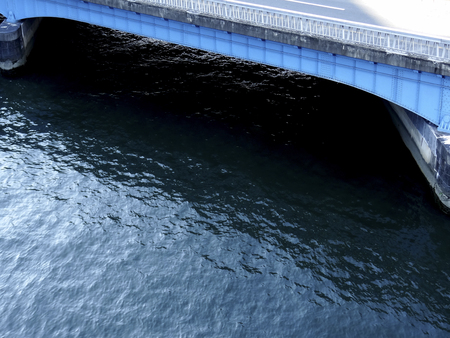 Neyagawa Metropolitan Neya Bridgeの写真素材