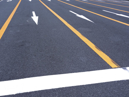 One-way road of the stop line