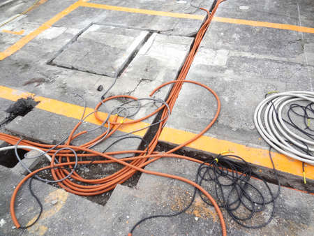 Dismantling of coin parkingの写真素材