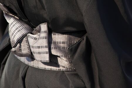 Kimono diagonal bandの写真素材