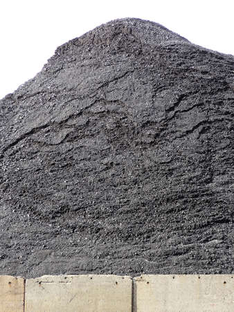 The pile has been imported coalの写真素材